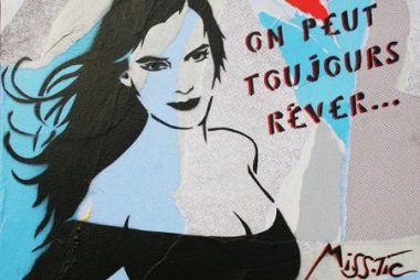Miss-Tic sui muri di Parigi
