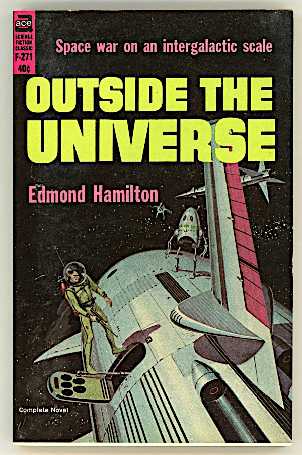 copertina di "Outside the Universe" di Edmond Hamilton